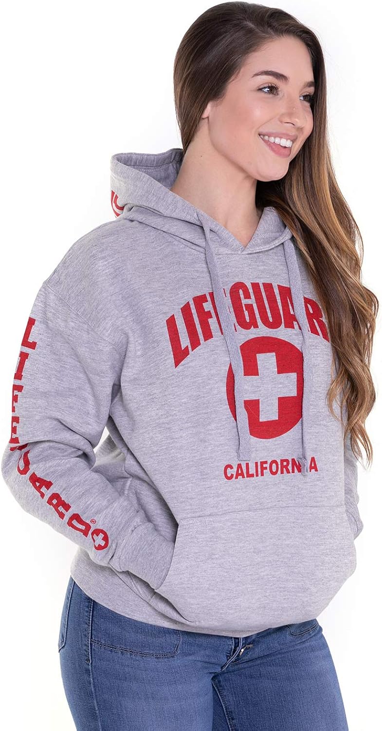 Officially Licensed Lifeguard Ladies California Hoodie Sweatshirt Apparel for Women, Teens and Girls : Clothing, Shoes & Jewelry