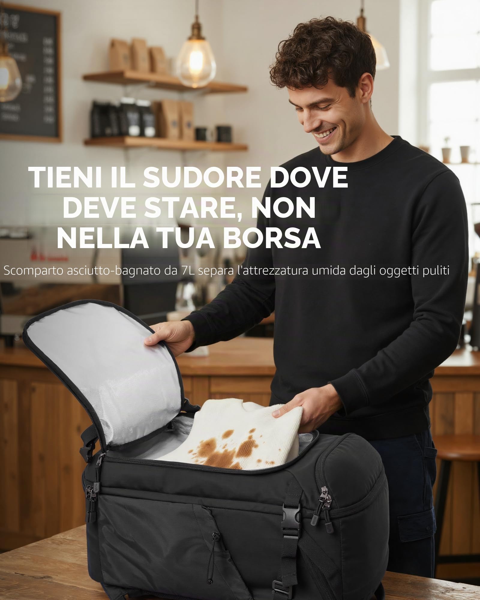 Tolaccea Zaino da Viaggio Grande 40L, Bagaglio a Mano PC 16 Pollici