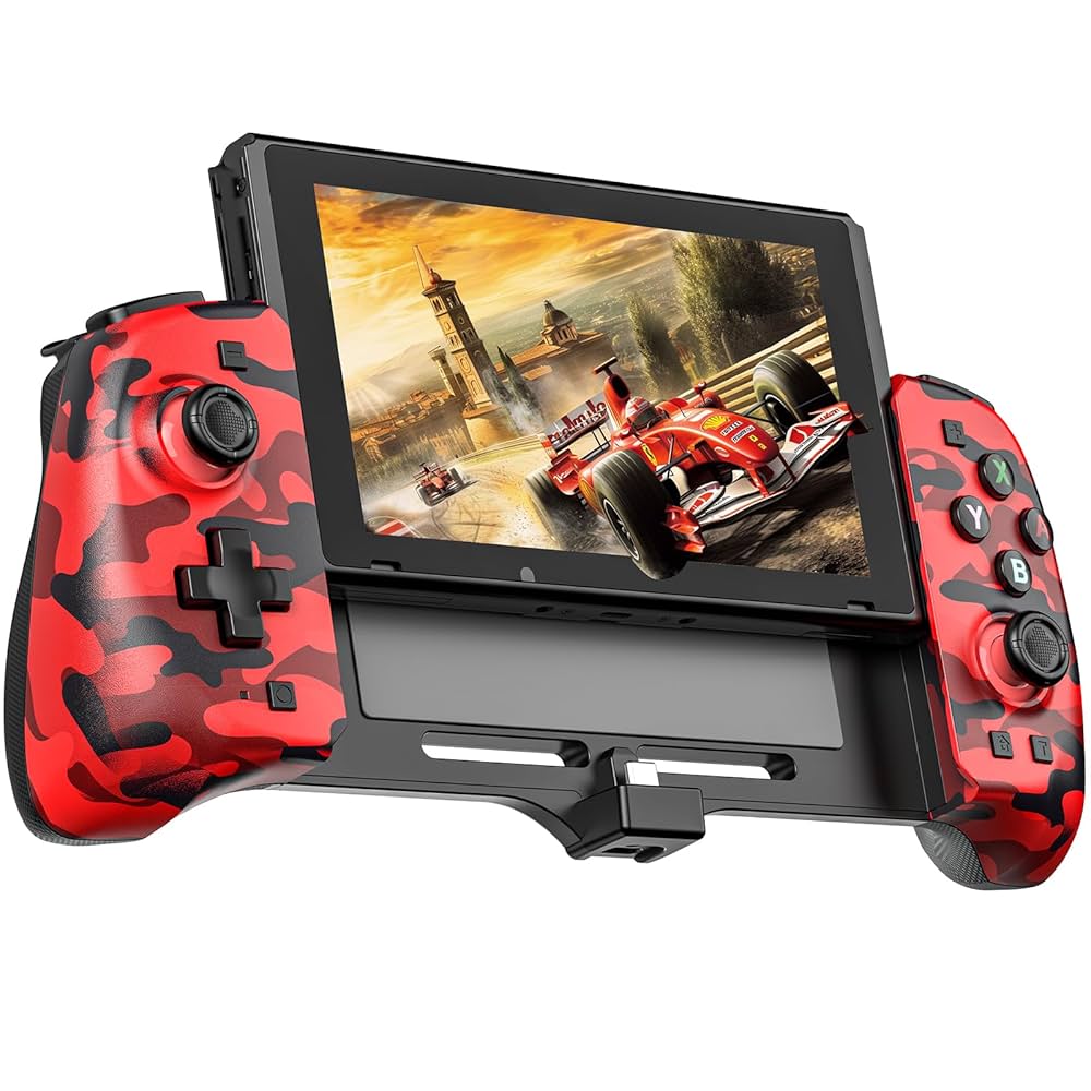 Nintendo Switch OLED+ ゲーム2本 + コントローラー Switch Controller for Nintendo Switch OLED, Full-Size Grip