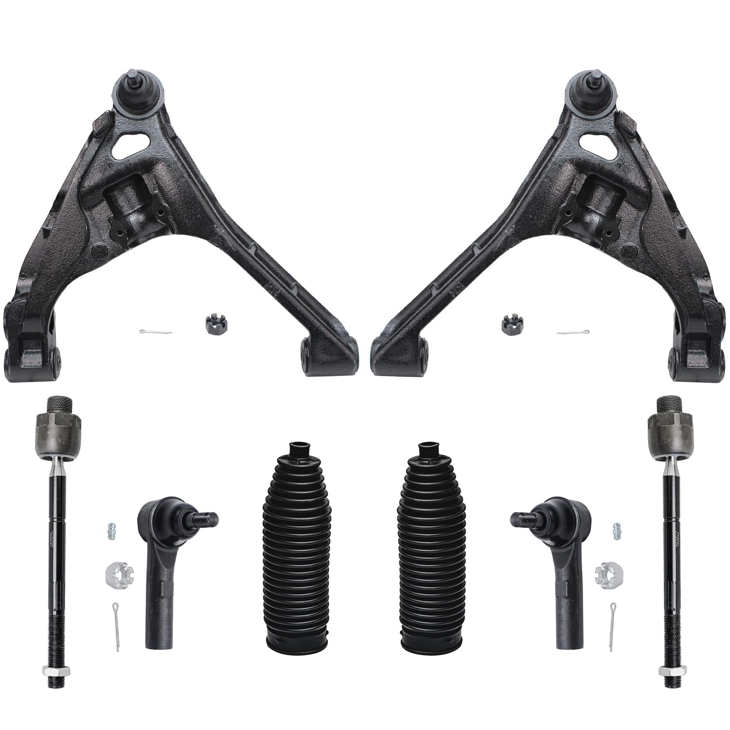 Detroit Axle - 8pc Front End Suspension Kit for 2000-2004 Dodge Dakota