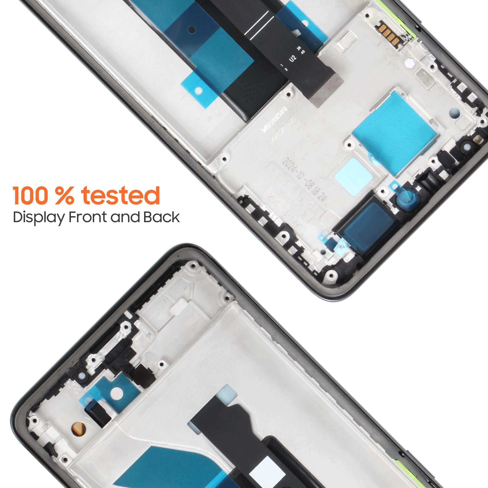 Écran LCD pour Redmi Note 14 Pro 5G LCD Display pour Xiaomi Redmi Note 14 Pro 5G 24090RA29G 6,67" Incell Écran Plat Ecran Replacement Digitalizer Touchscreen Assemblée avec Réparation, Noir avec Cadre
