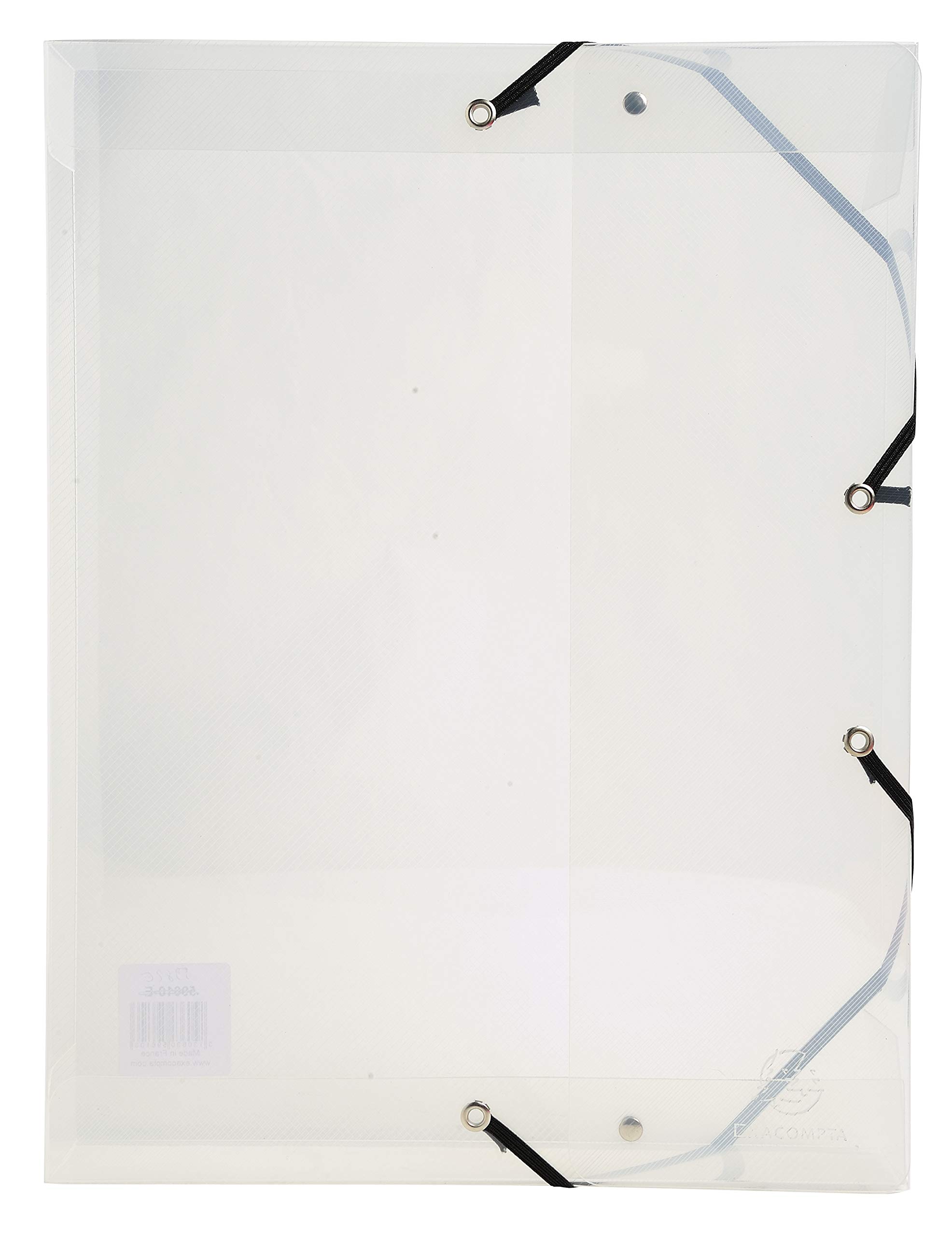 Exacompta 8 scatole archivio PP Crystal A4 dorso 6 cm cristallo