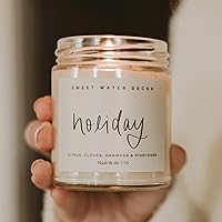 Vista 44 de Sweet Water Decor Sugar Cookies Candle - Sugar Cookies, Vanilla, and Buttercream Scented Soy Christmas Candles and Decor for Home - 9oz. Clear Jar