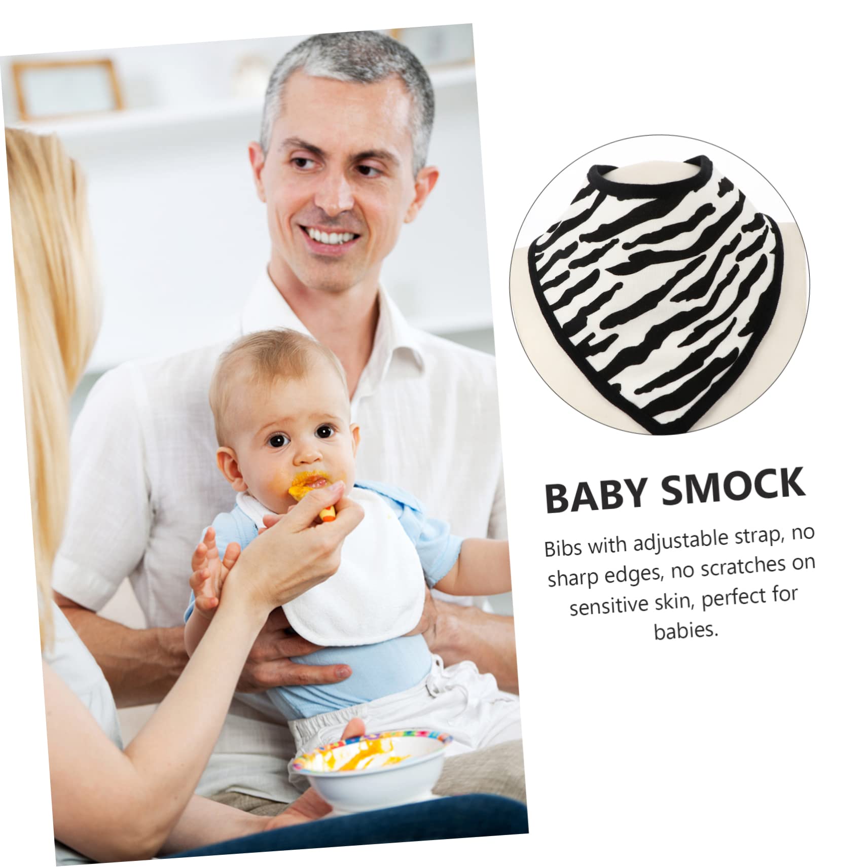 ibasenice 9piezas Baberos Ajustables Para Bebés Toallas De Saliva Impermeables Para Recién Nacidos Accesorio De Comida Diseño Estiloso