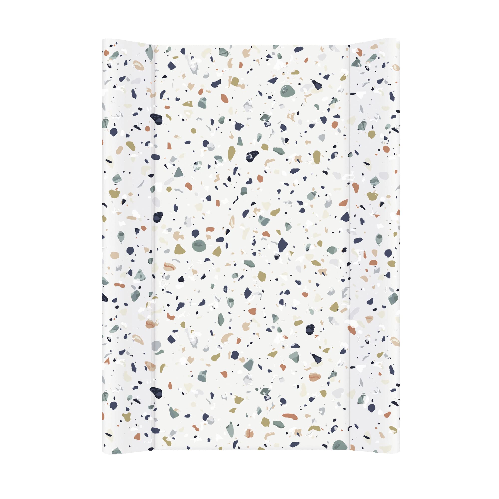 Rotho Babydesign Wedge Changing Pad, 0+ Months Terrazzo, 70 x 50 cm , grey 20099 0010 DLAZ, "Exclusive at Amazon "