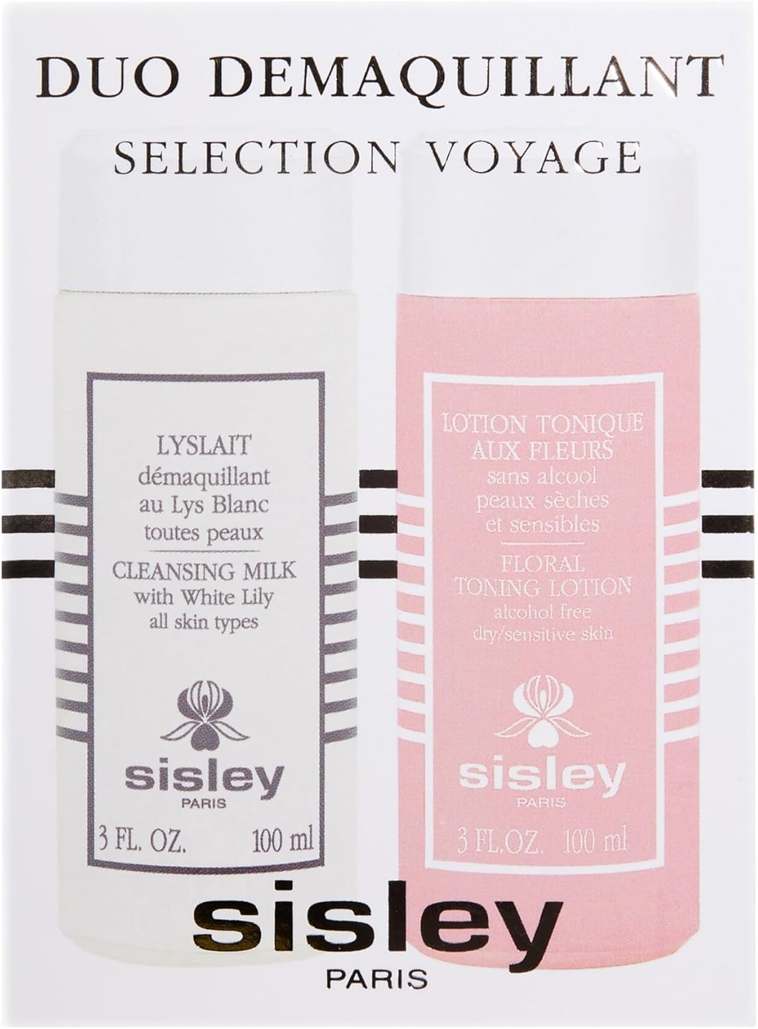 Sisley Paris Cleansing Duo Travel Selection - Includes Lyslait (100 mL) & Floral Toning Lotion (100 mL) - Removes Makeup, Cleanses & Tones for Clean, Fresh Skin - Image 5