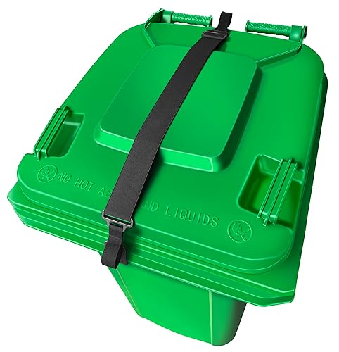 Adjustable Double Claw Trash Can Lock Strap to Prevent Raccoons,