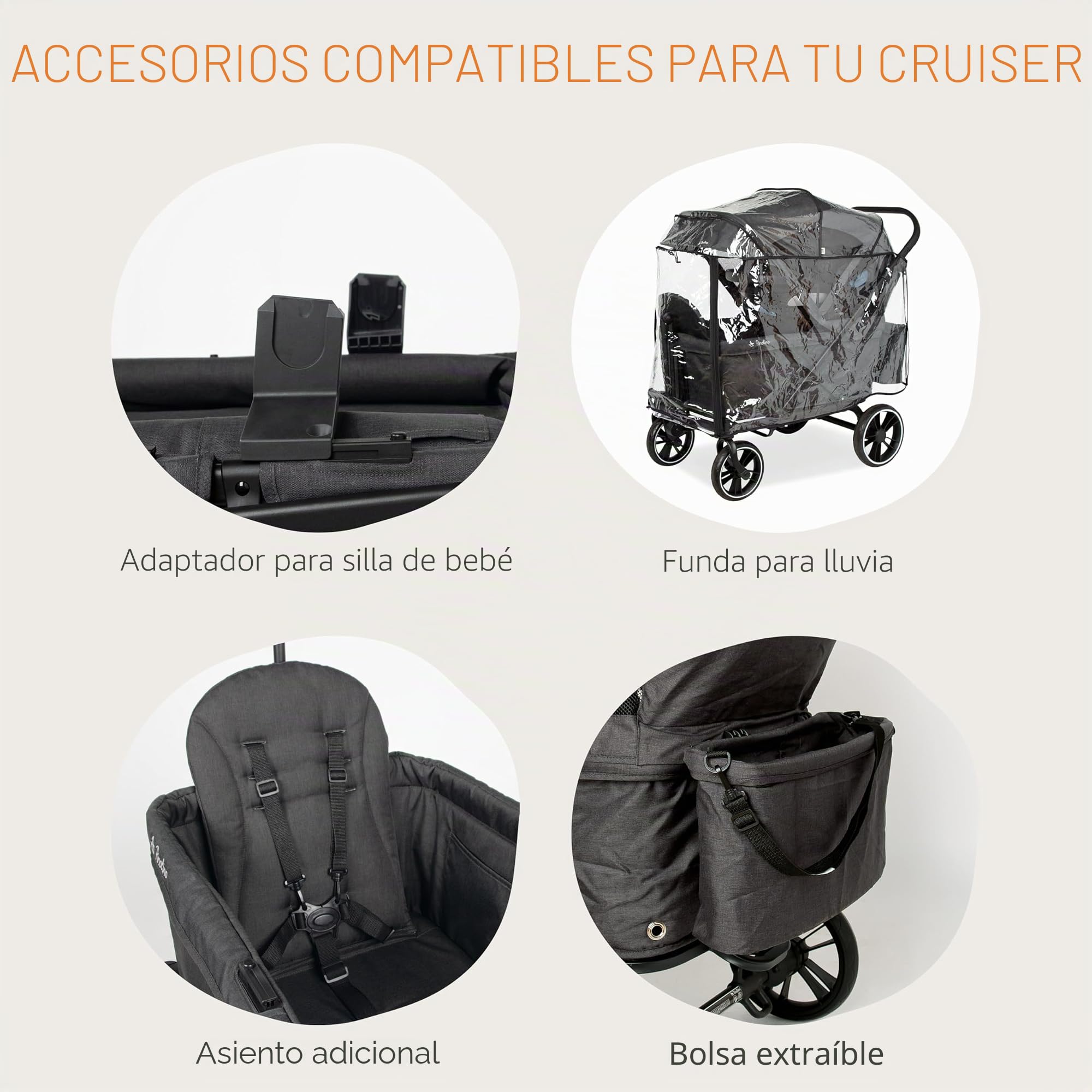 PINOLINO Protector de lluvia para carros infantiles 'Cruiser'