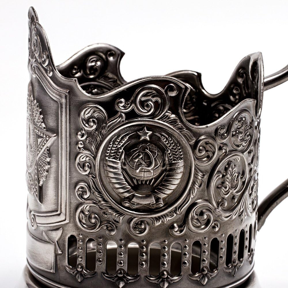 Soviet Drinking Glass Holder ''The Order''. Russian Tea Glass Holder / Russian Podstakannik for Hot or Cold Liquids