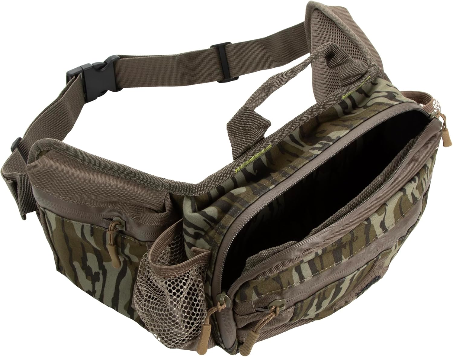 North Mountain Gear Camouflage Fanny Pack - Lightweight & Waterproof Hunting Waist Pack For Outdoor, Hiking Camping Accessories (Mossy Oak Bottomland) - Image 3