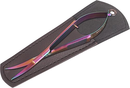 Miniatura 2 de MAKER AND MARKET Spring Action - Tijeras EZ Snip de 4.5 pulgadas con funda de bolsa para aplicaciones, bordado, tela, hilo, tejido, costura, arte y