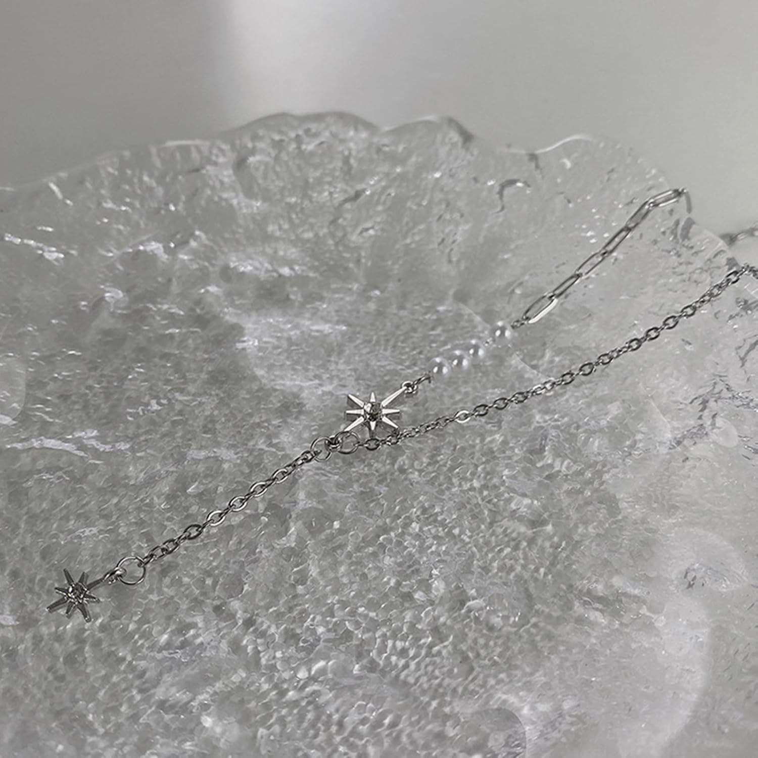 Star Necklace for Women Aesthetics Multifunctional Hip-Hop Fashion Silver Titanium Steel Jewelry - Image 3