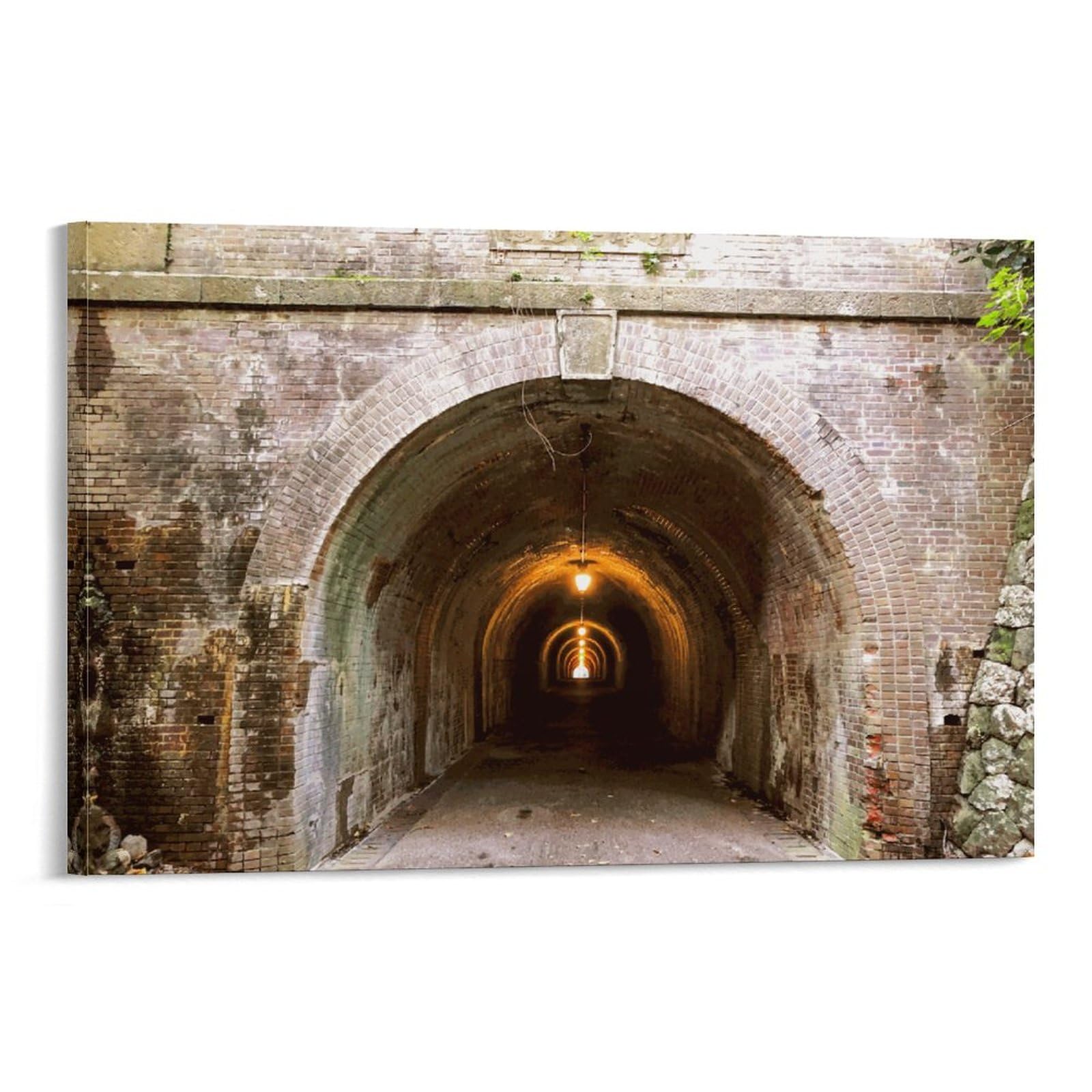 Amazon.co.jp: 絵画 静岡県 宇津ノ谷峠 明治のトンネルインテリア 絵画