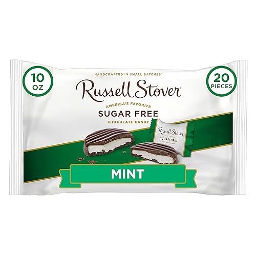 Russell Stover Empanadas de menta sin azúcar con stevia bolsa de 10 onzas disponible en Yaxa Colombia