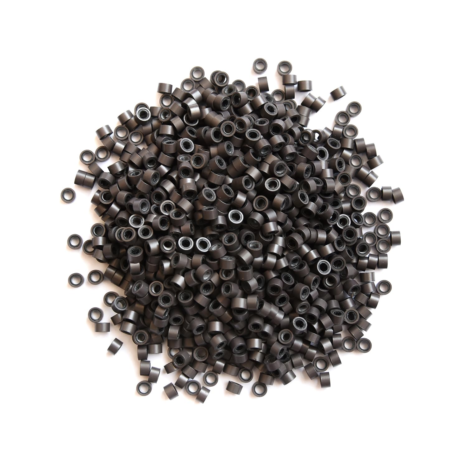 DHWEKU Mikroringe 5,0x3,0x3,0 Mm, 500 Stück In 5 Farben - Mit Silikonbeschichtung Für Haarextensions