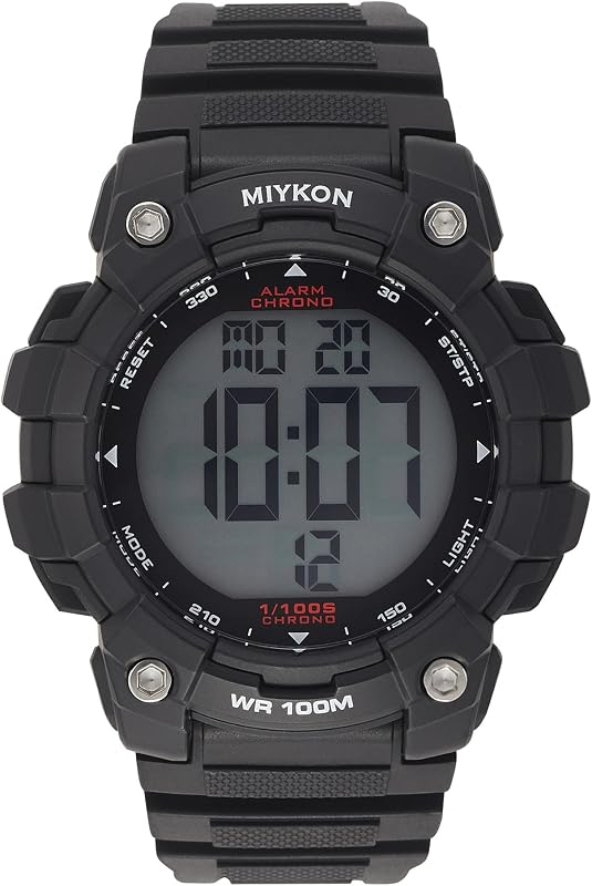 Reloj digital deportivo militar para hombre, pantalla grande resistente al agua 100 M | Diseño táctico, resina liviana a prueba de golpes, súper iluminador, cronómetro, alarma, hora dual, hora militar de 24 horas