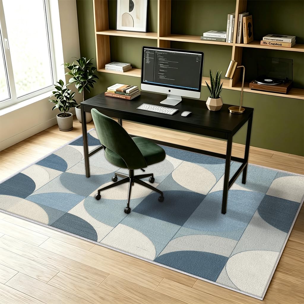 Tapis Mid Century Salon Chambre Interieur 140x200 cm