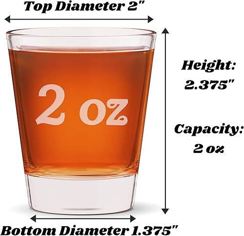Miniatura 4 de Vaso de chupito personalizado, anteojos de texto personalizados, vidrio de 2 onzas de primera calidad para regalos, vacaciones, bodas (4)