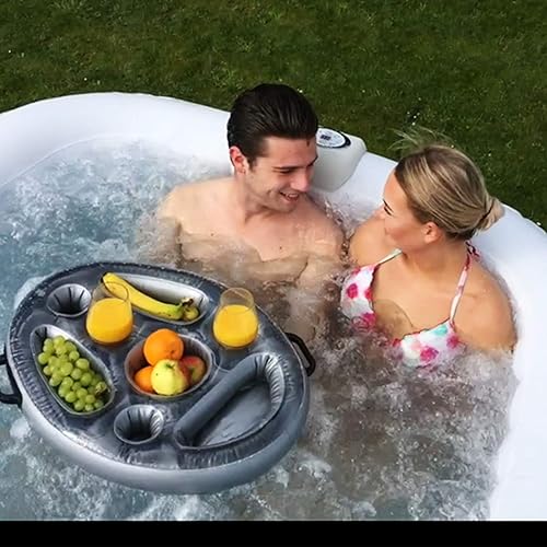 Miniatura 7 de #WEJOY Bañera de hidromasaje portátil de 73 x 73 x 25 pulgadas, hidromasaje inflable octágono para 4 a 5 personas, bañera de hidromasaje climatizada