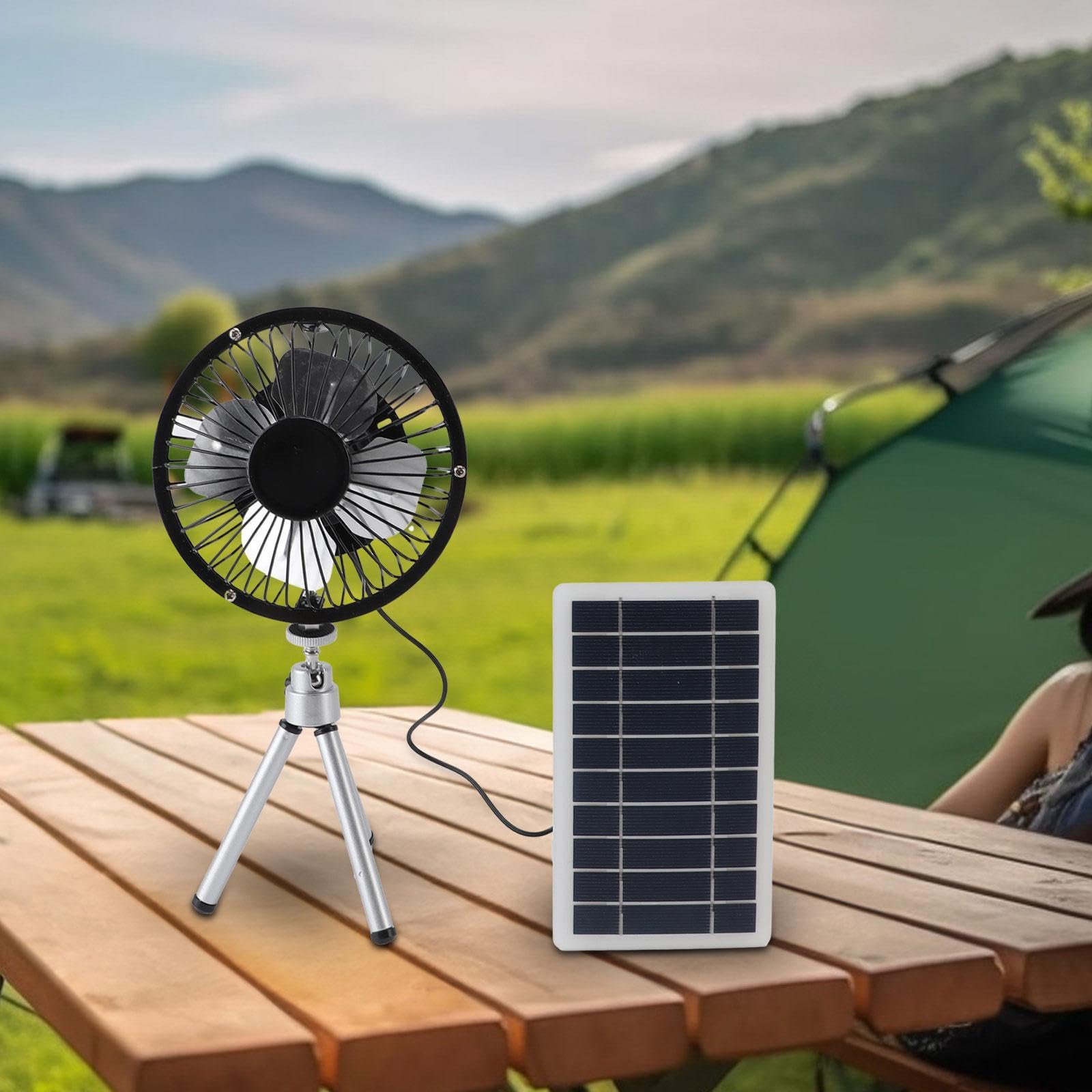 Ventilatore Solare da Terra Ventilatore Alimentato a Energia Solare per La Casa