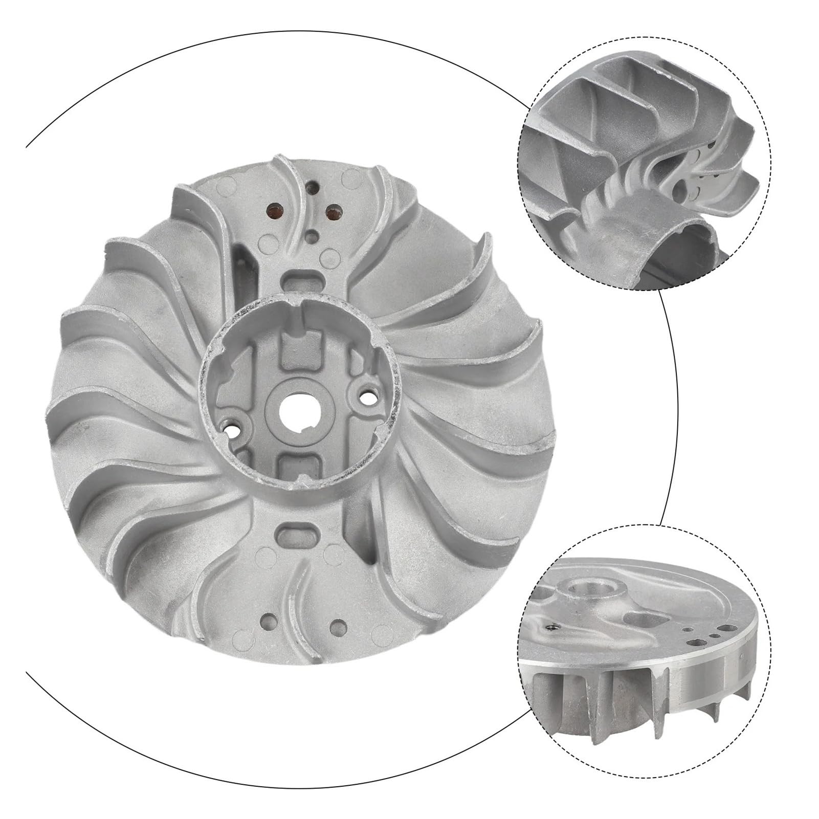 Ajuste for Stihl MS382 MS 382 Accesorio de Motosierra Volante magnético de Alta Resistencia y módulo de Bobina de Encendido bujía(Flywheel Ignition)