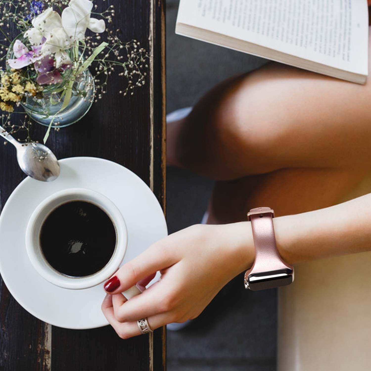 Compatible Narrow Silicone Replacement iWatch Photo