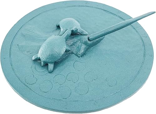 Reloj de sol tortuga, bronce envejecido