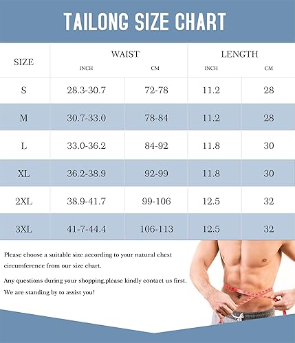 Miniatura 7 de TAILONG Cinturón reductor de cintura de neopreno para hombre, entrenador de cintura para pérdida de peso, adelgazamiento, moldeador de cuerpo, banda