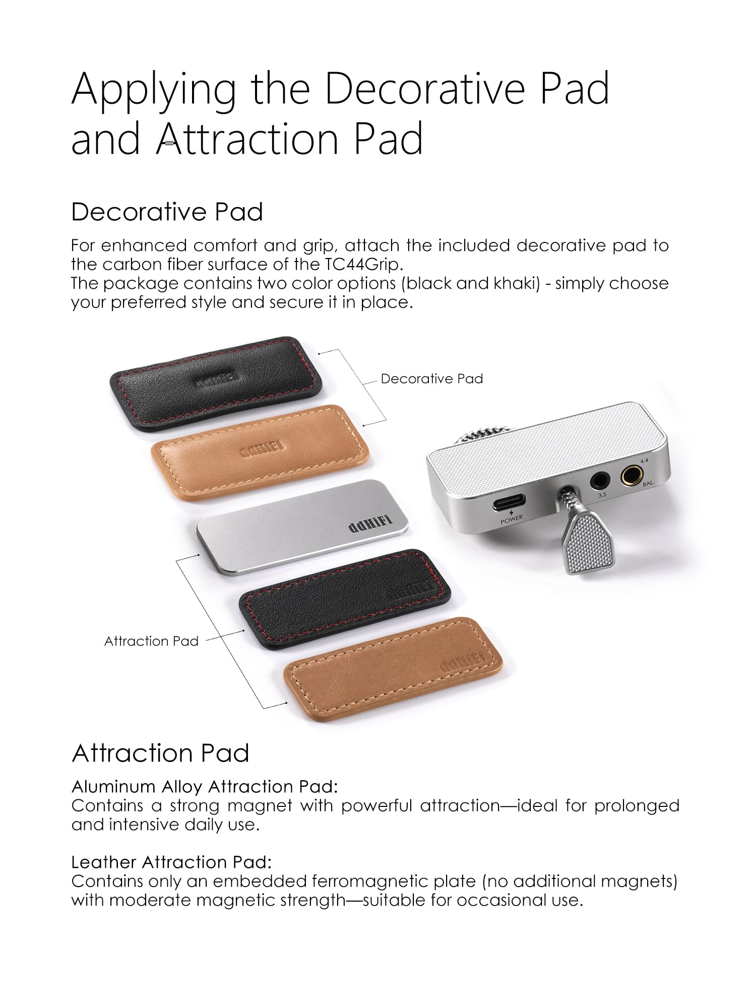 Amazon.co.jp: ddHiFi TC44Grip デコードイヤホンアンプ USB DAC/AMP 