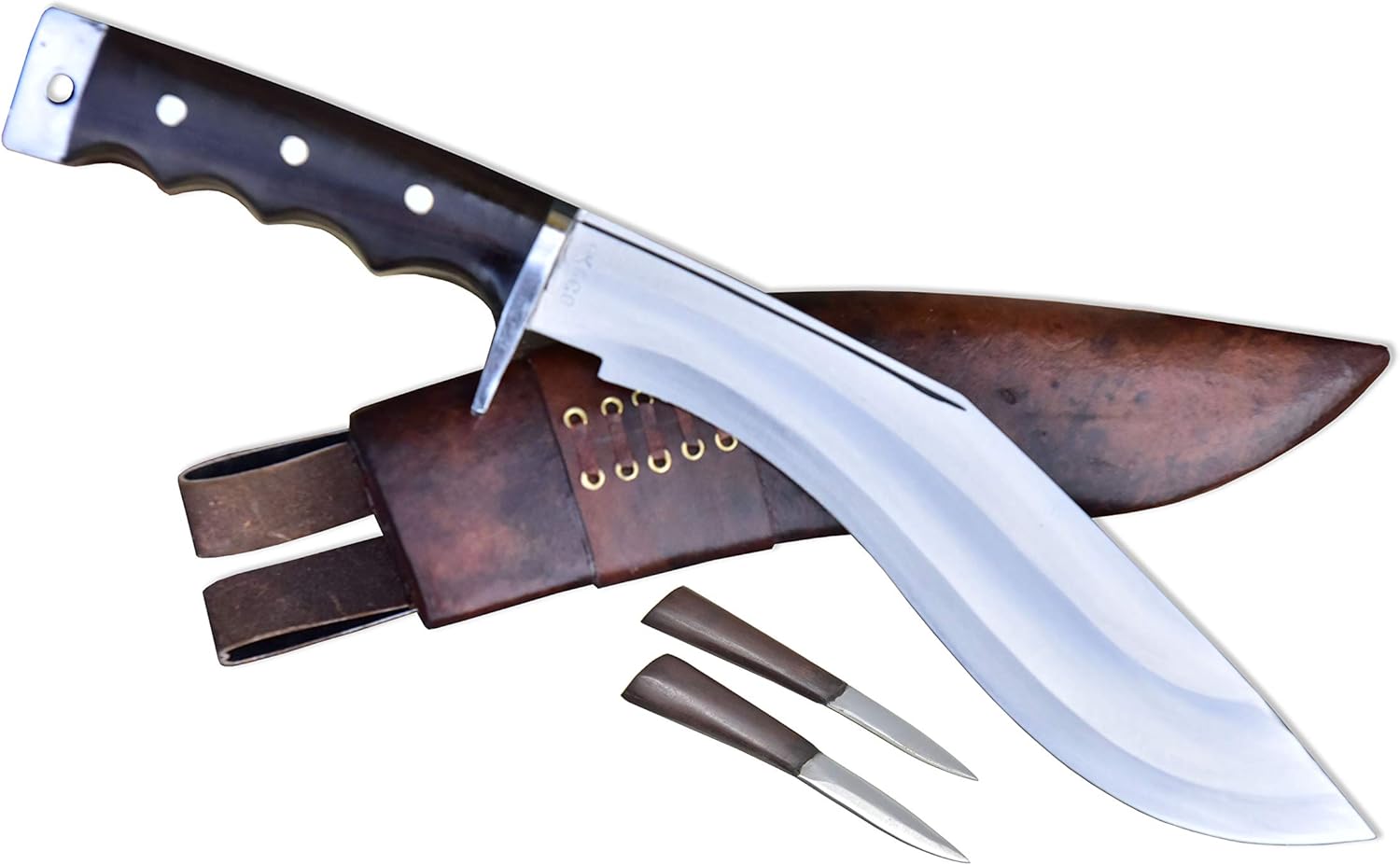 GK&CO. Kukri House Genuine - 11" AEOF Afghan Blocker Handle Official Issued Genuine Kukri/Khukuri Knife/Knives Red Sheath GK&CO.Kukri In Nepal