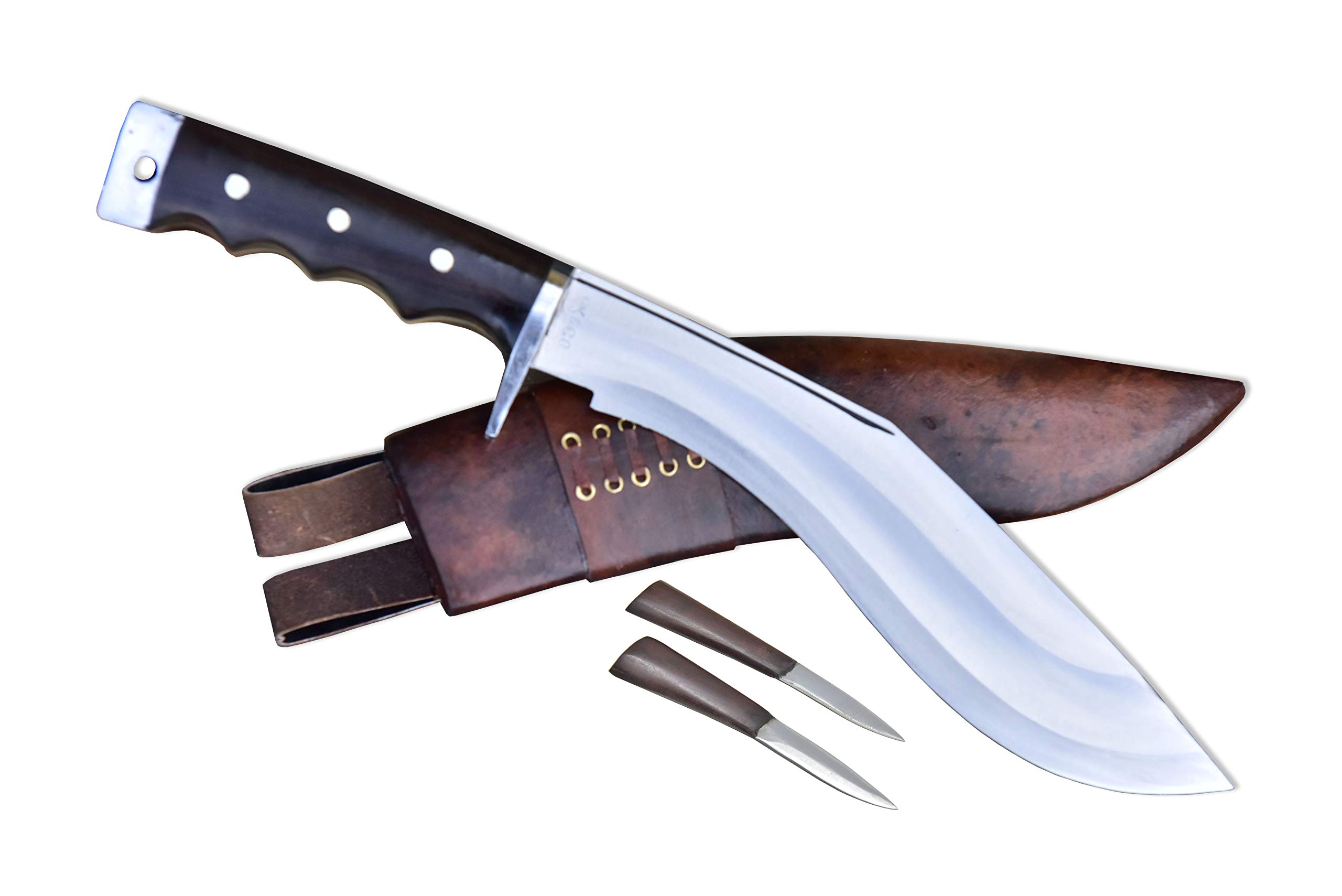 Genuine - 11" AEOF Afghan Blocker Handle Official Issued Genuine Kukri/Khukuri Knife/Knives Red Sheath GK&CO.Kukri In Nepal