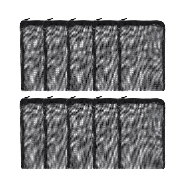 DONGKER 10 bolsas de filtro para acuario, bolsas de filtro de acuario con cremallera