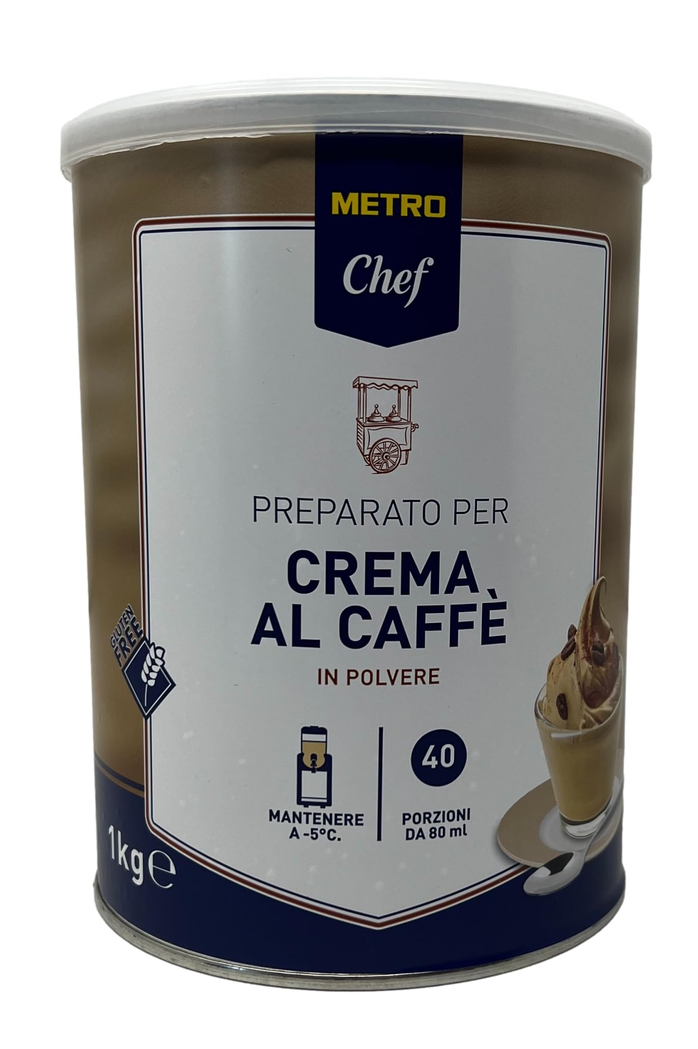 Preparato Professionale per CREMA AL CAFFÈ 1000 Grammi -My Chef-