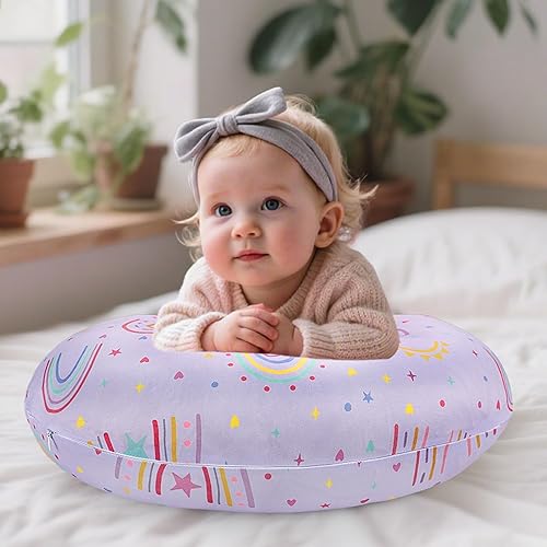 Miniatura 2 de Funda de almohada de lactancia, fundas de lactancia extraíbles para almohadas de lactancia, ajuste elástico y suave para bebés, niñas y niños recién