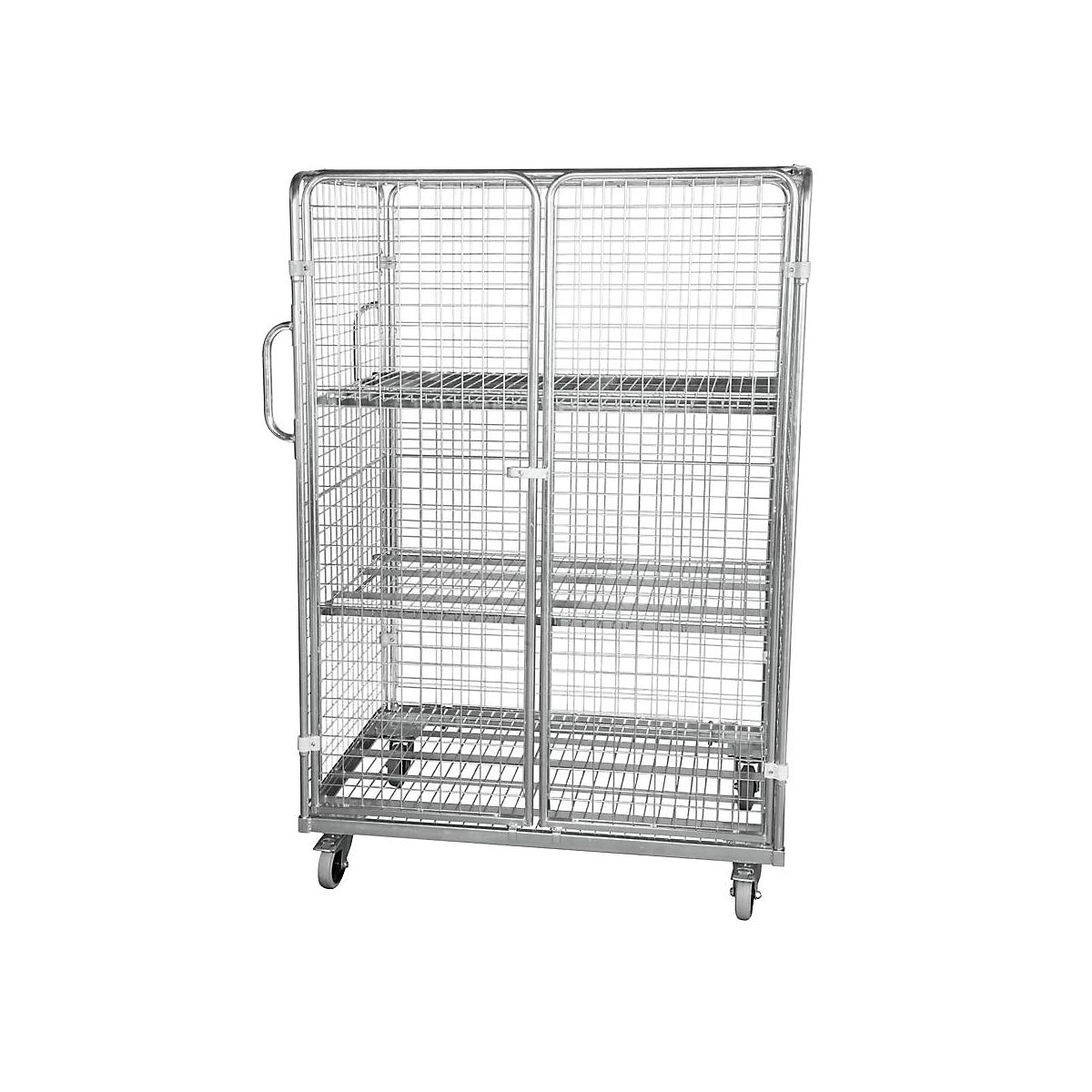 Roll-conteneur en acier, L x l 1200 x 800 mm, 2 portes