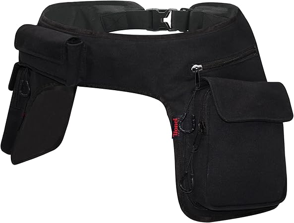 GURU SHOP Stoff Sidebag & Gürteltasche Mandala, Goa Gürteltasche, Bauchtasche - Lemon, Herren/Damen, Schwarz, Baumwolle, Size:One Size, Festival- Bauchtasche Hippie