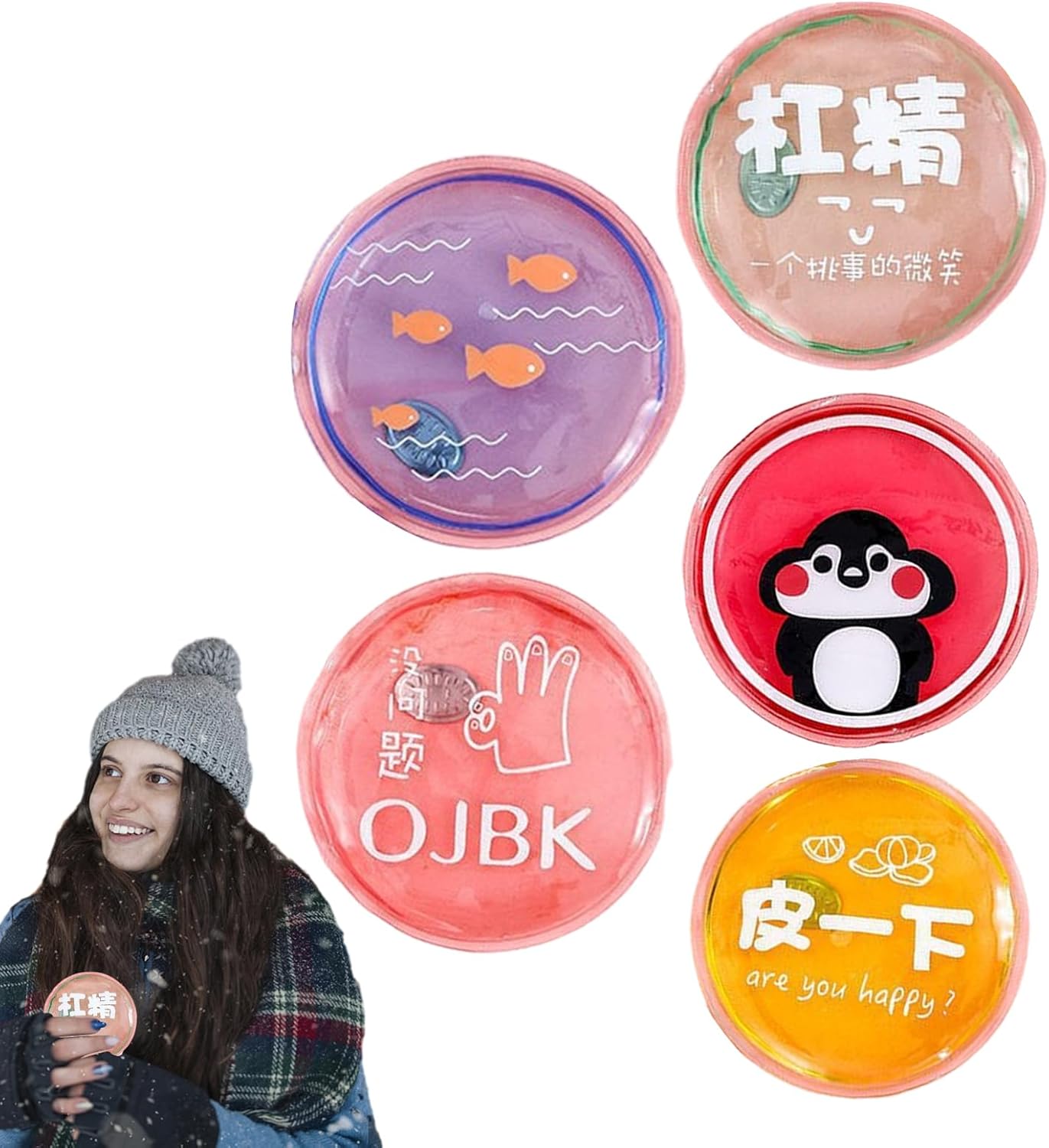 Reusable Hand Warmer - Instant Heat Pack Gel Pad, Portable Pocket Heating Pouch | Click Activated Hot Compress | Outdoor Camping Travel Warmers, Long Lasting