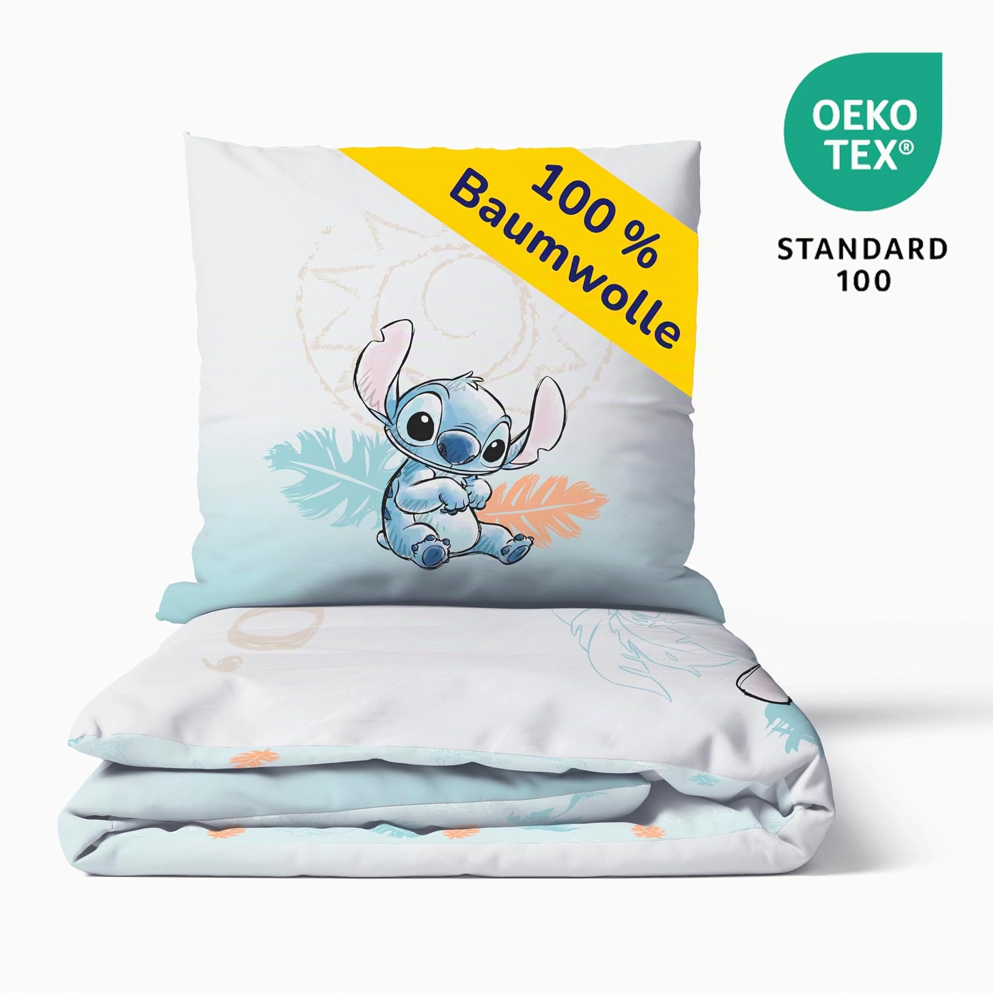 Träumschön Disney Lilo & Stich Bettwäsche aus 100% Baumwolle 2tlg. 135x200