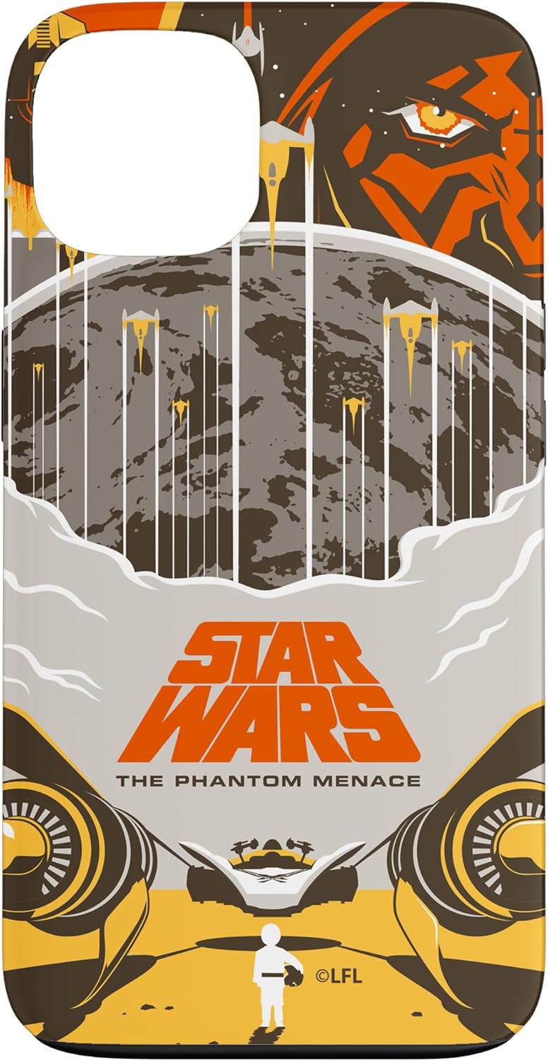 Star Wars The Phantom Menace Illustrated Movie Poster Case for iPhone 16 Plus
