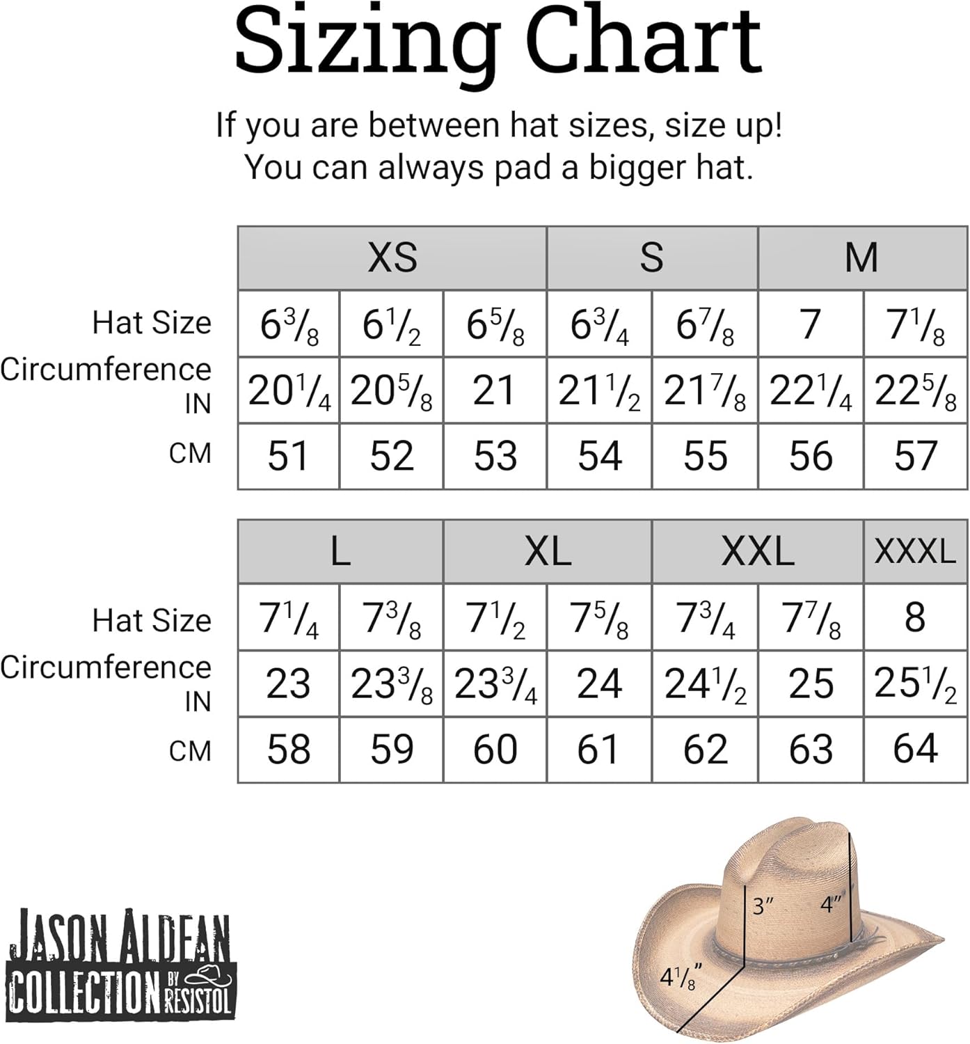 Georgia Boy - Jason Aldean Cowboy Hat S-M-L-XL
