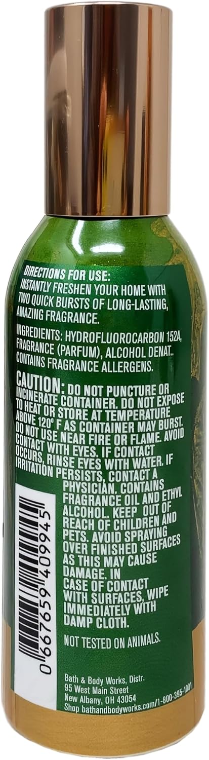 Bath & Body Works Autumn 3 Pack Room Spray Bundle with a Natural Oats Sample Soap