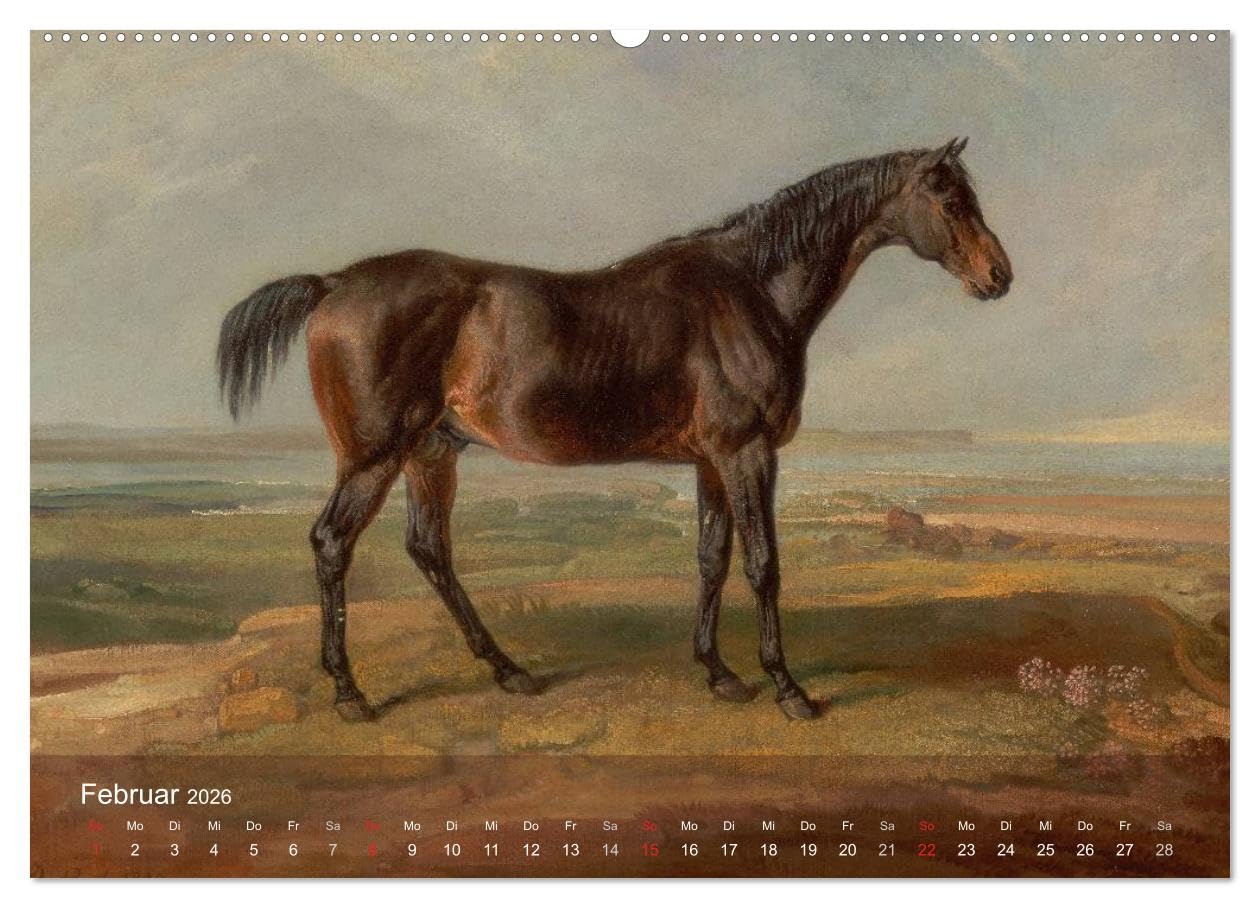 Pferde-Ölgemälde - Die Kunst der alten Meister (Wandkalender 2026 DIN A2 quer), CALVENDO Monatskalender: Beeindruckende Ölgemälde von großen Künstlern der Vergangenheit (CALVENDO Kunst)