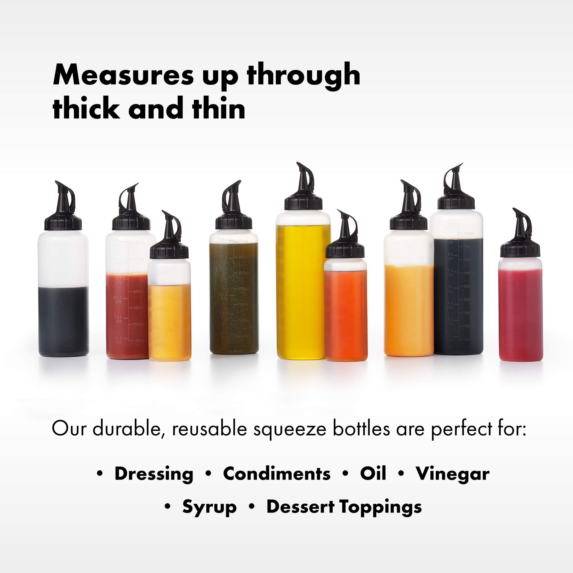 OXO Good Grips Chef's Squeeze Bottle, Large, Pack of 3