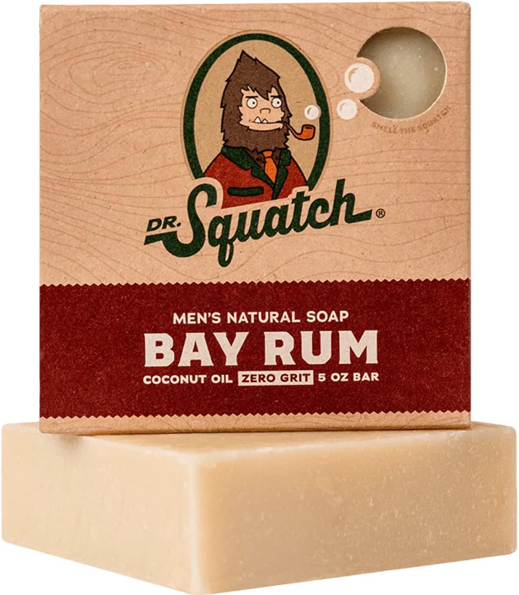 All Natural Bar Soap For Men With Zero Grit 5 Ounce (Pack Of 1) Bay Rum