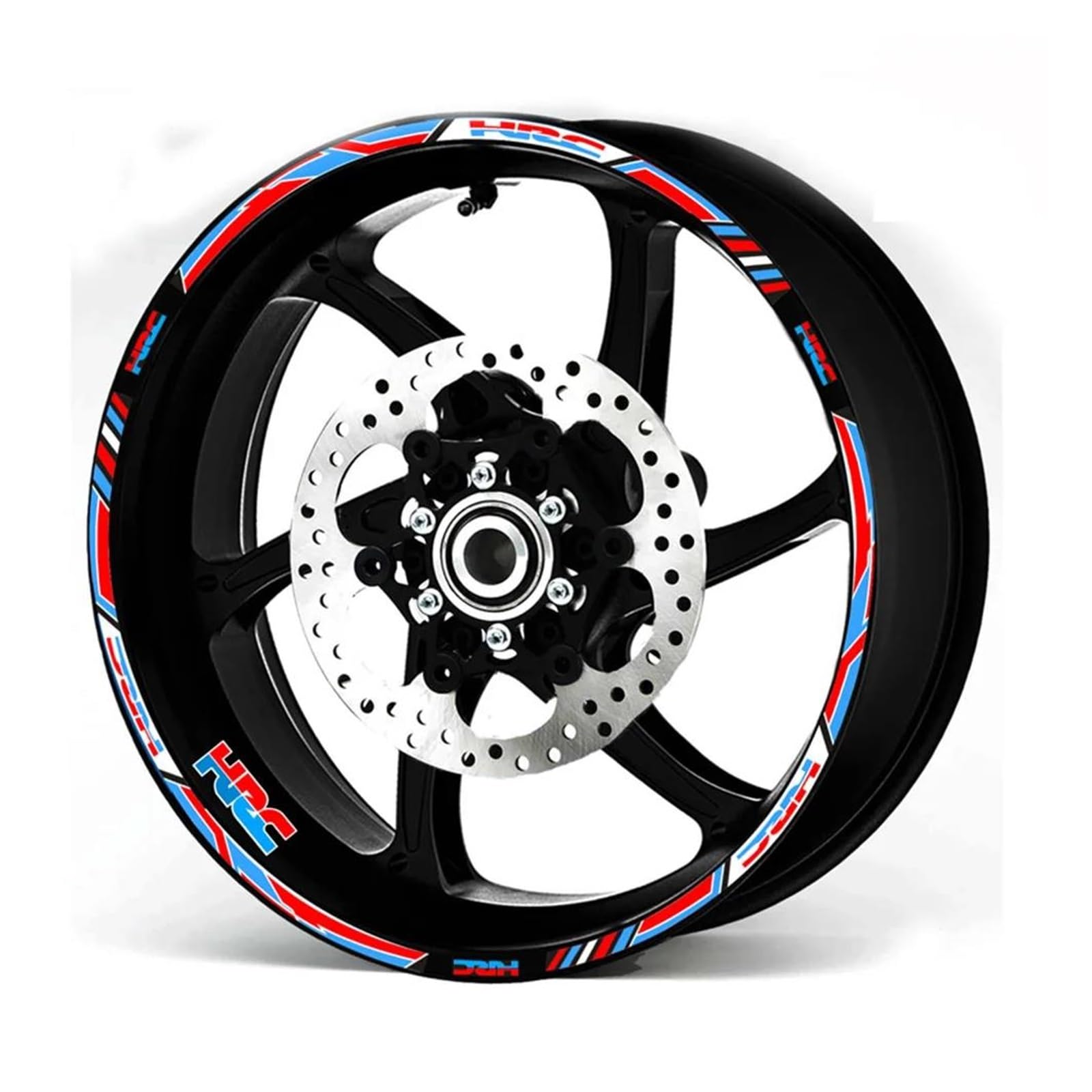 Dla HRC CBR250RR CBR400RR CBR600RR CBR1000RR Naklejki na zewnętrzną krawędź motocykla Koła Folia Granica Naklejki Odblaskowe (wielokolorowe)
