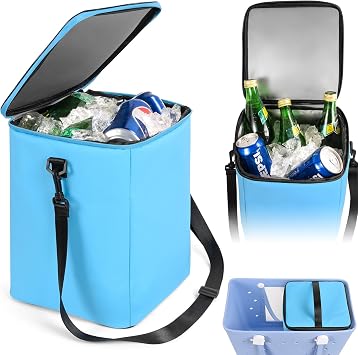 Cooler Insert for Bogg Bag XL Tote Large Organizer Insert with Mesh Divider, Cup Holder & Waterproof Pouch Beach, Camping, BBQ, Picnic