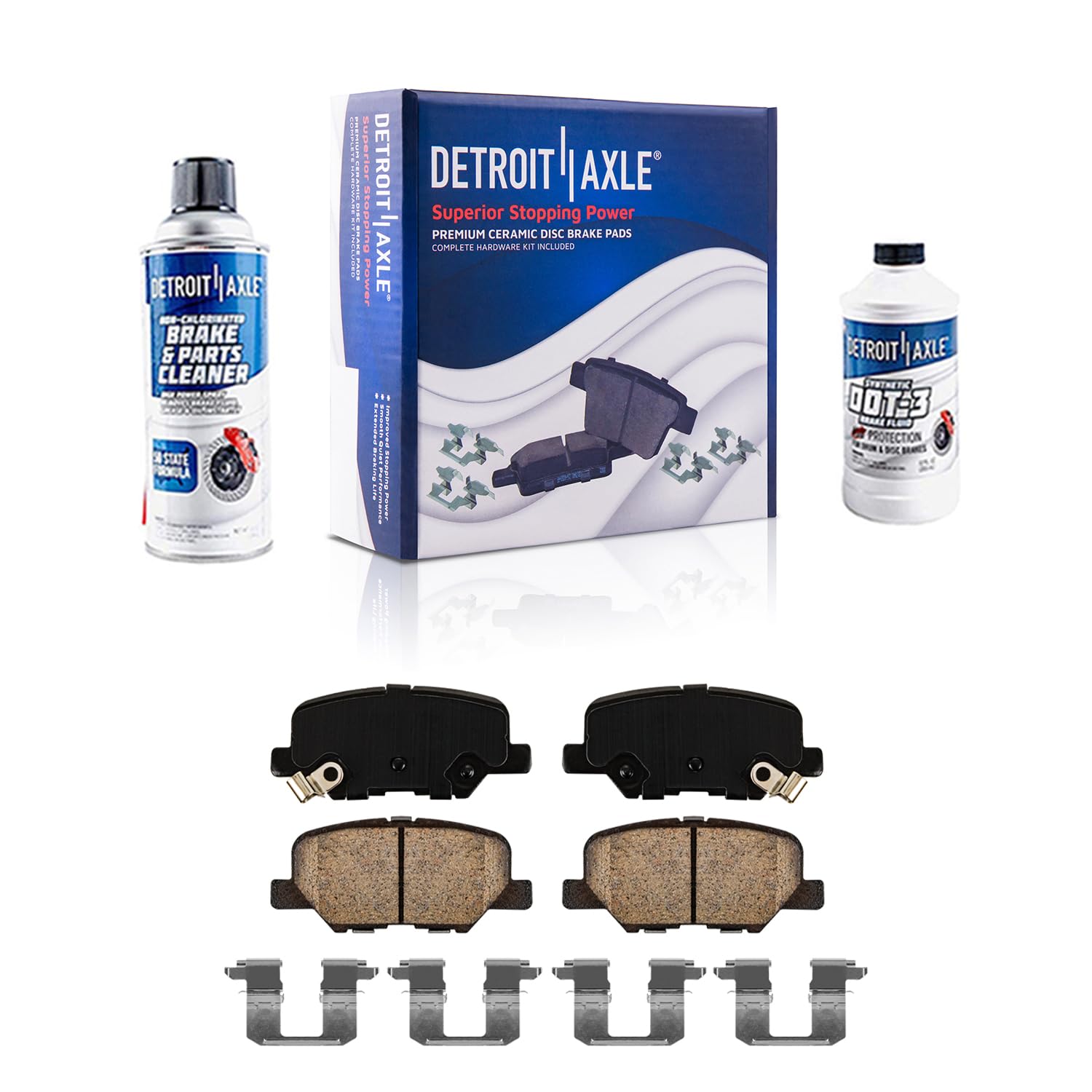 Detroit Axle - Rear Brake Pads for Mitsubishi Outlander Sport Mazda 3 6