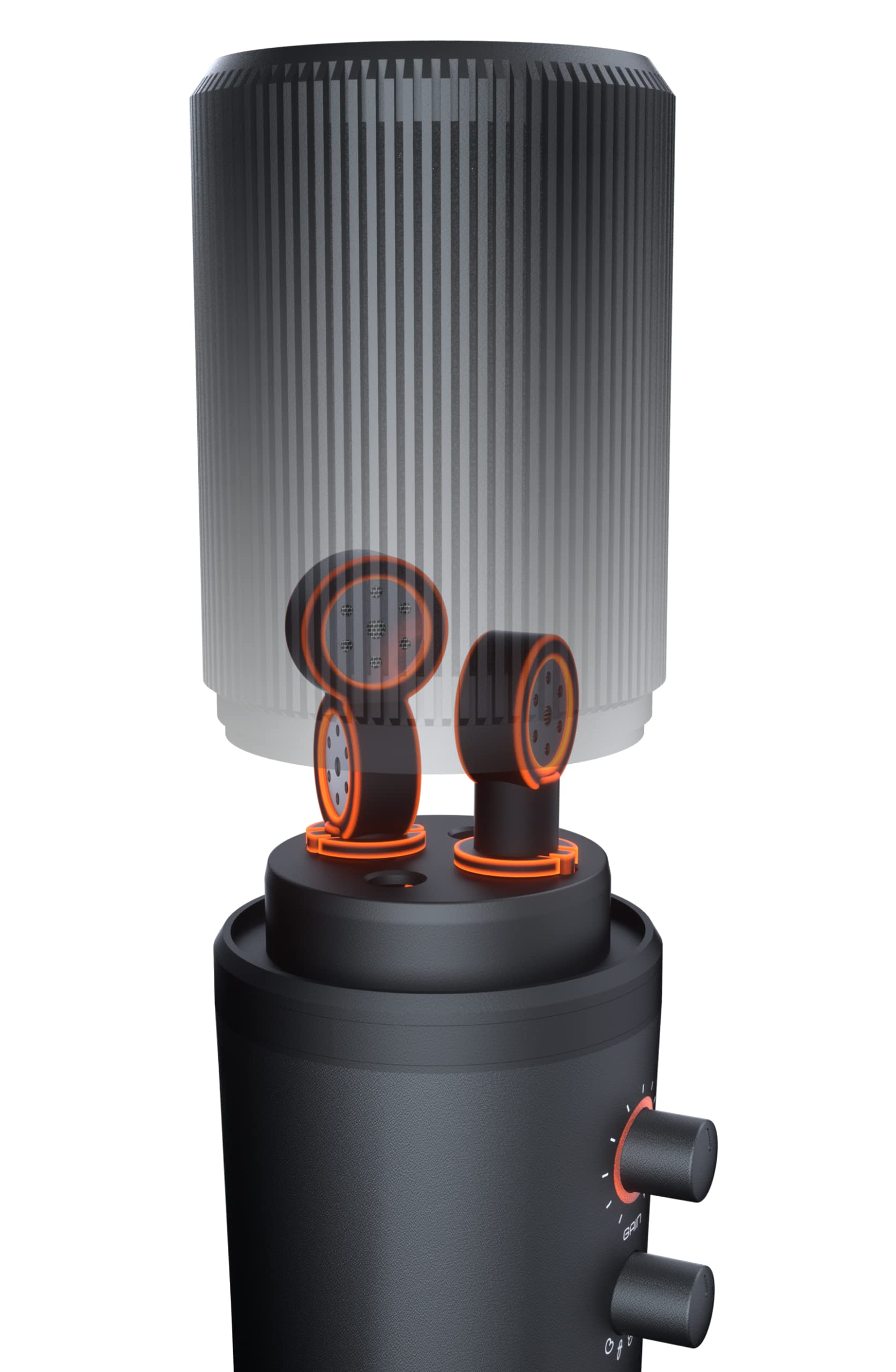 COUGAR Gaming | Micro Gaming | Screamer X RGB USB | Omnidirektionale Modi | Plug and Play USB | Rauschunterdrückung | 3 Mikrofone | 4 Modi | Mute Funktion | Anti-Vibration