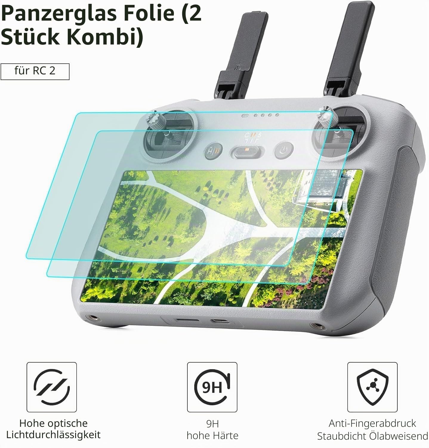 FPVtosky Zweilagig Wasserdicht Koffer für DJI Mini 4 Pro | ND Filter Set | Landepad | Lanyard | RC-2 Sonnenblende | RC-2 Bildschirmschutz,für DJI Mini 4 Zubehör (7 in 1 Kit)