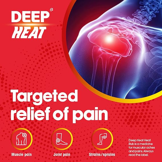 Deep Heat Heat Rub, For Muscular & Rheumatic Aches, Pain and Stiffness, 35g (Pack of 1)